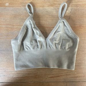 ALO yoga top army green small